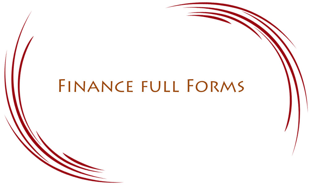 Finance Full Forms