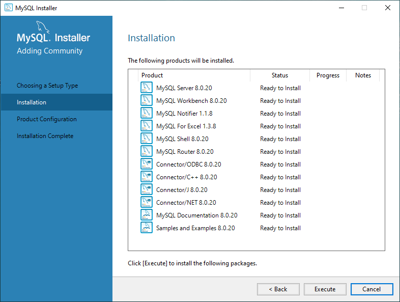 MySQL Installation