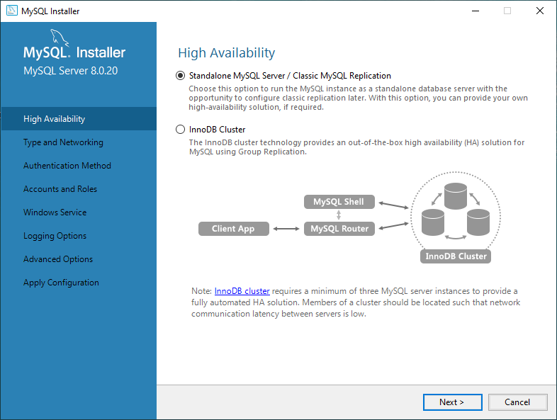 Install MySQL - High Availability